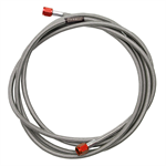 RUSSELL 658230 Hose: 4 AN 1-foot; Pre-Made Fuel Line; red