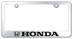 AUTOMOTIVE GOLD LFHONEC HONDA ENGRAVED CHROME FRAME