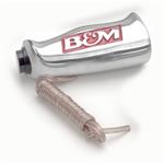 B&M 80658 T-HANDLE W/BUTTON-POL AL