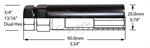 COYOTE 114967 LUG ADAPTER 7 SPLINE CAR