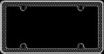 CRUISER 18525 BUTTON TUCK BLING CHROME BLACK
