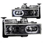 HEADLIGHT CHEVY F SIZE CARBON 88-98
