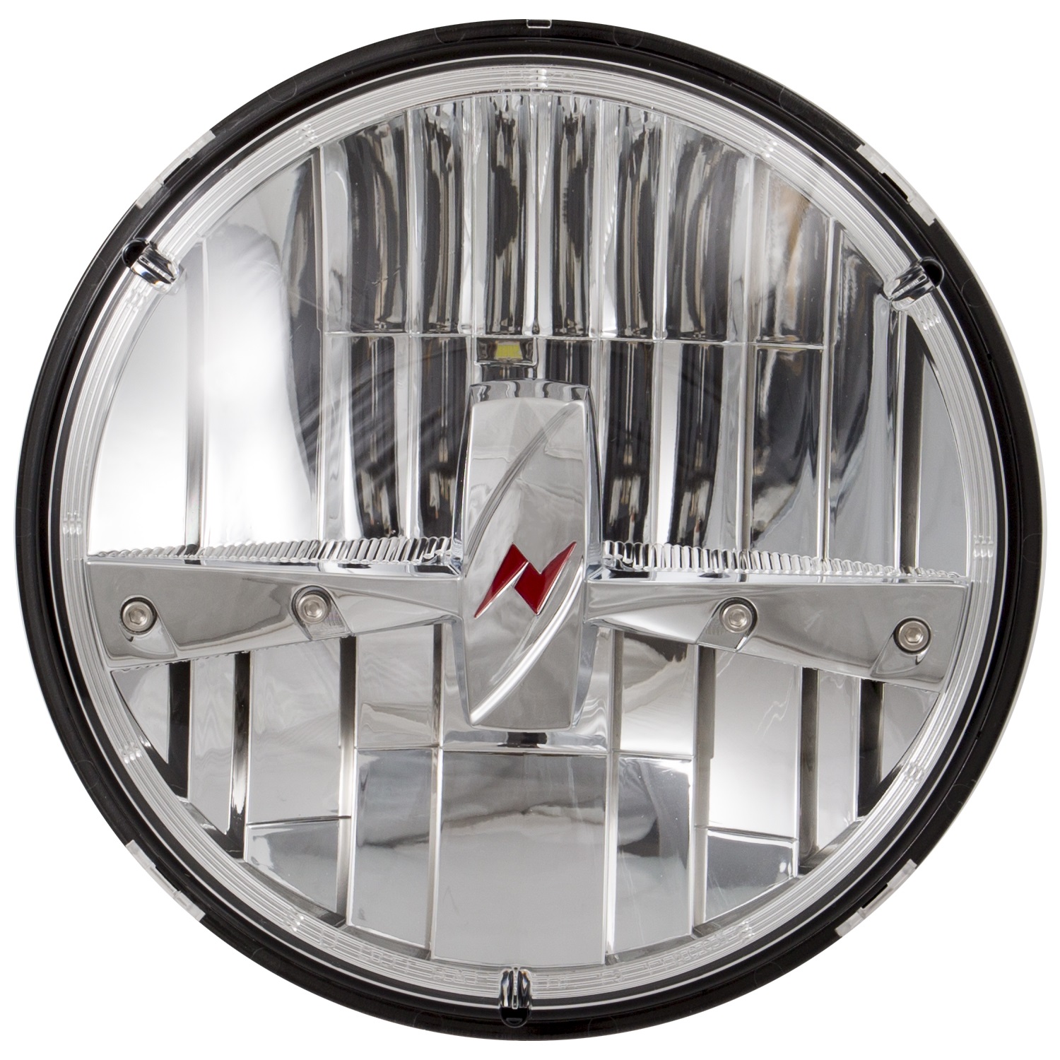 HEADLIGHT LED 7'' ROUND CHROME