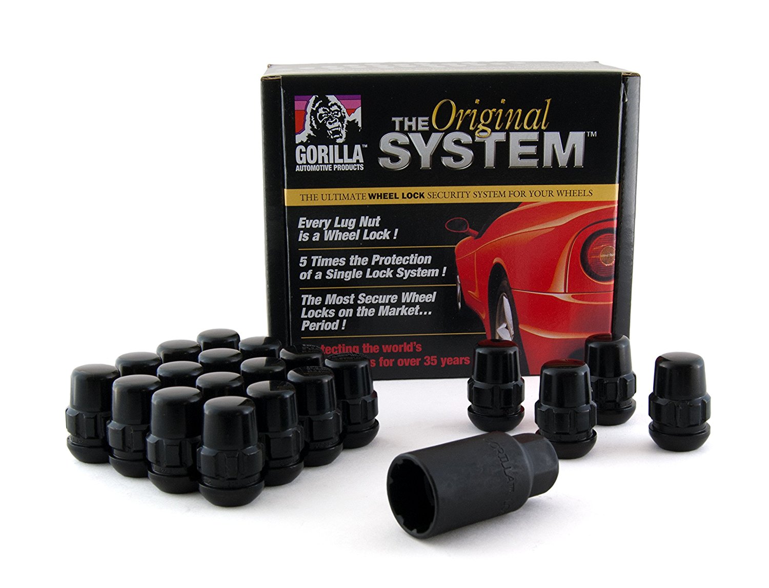 14mm x 1.50 Thread Size For 6 Lug Wheels Gorilla Automotive 71644N The System  Acorn Wheel Locks 