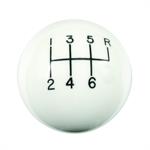HURST 1630040 CLASSIC 6SPD KNOB WHITE