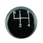HURST 1630103 4SPD SHIFT KNOB BLACK