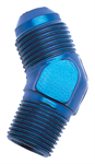 RUSSELL 662410 Flare to Pipe Adapter: 45 degree; -8 AN to 1/2' NP