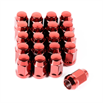 RUGGED RIDGE 16715.24 Wheel Lug Nut, Set of 20, 1/2-20, Red