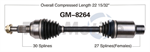 TRAKMOTIVE GM-8264 CV Axle Shaft