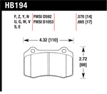 HAWK HB194W.570 Brake Pad