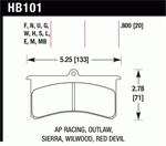 HAWK HB101G.800 Brake Pad