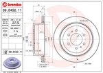BREMBO 09.D452.11 Brake Rotor
