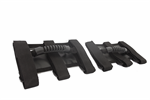 RUGGED RIDGE 13505.04 Ultimate Grab Handle Kit, Black; 55-18 Jeep CJ/Wra