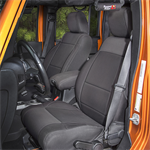 RUGGED RIDGE 13215.01 Seat Cover Kit, Front, Neoprene, Black; 11-18 Jeep