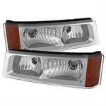 SPYDER 5079299 ( xTune ) Chevy Silverado 03-06 Bumper Lights - Amber Reflector -