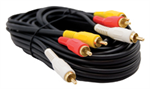 ASA JCAV3 3FT A/V RCA CABLE