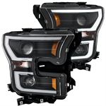 ANZO 111347 HEADLIGHT F150 BLACK/CLEAR 15-16
