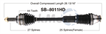TRAKMOTIVE SB-8011HD CV Axle Shaft