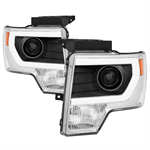 SPYDER 9037269 ( xTune ) Ford F150 09-14 Projector Headlights - Halogen Model On