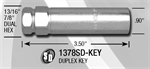 GORILLA 1378SDKEYB duplex SOCKET KEY