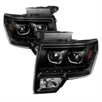 SPYDER 9032226 ( Akkon ) Ford F150 09-14 Projector Headlights - Halogen Model On