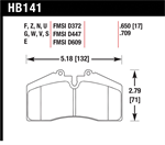 HAWK HB141S.650 Brake Pad