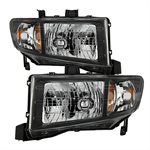 SPYDER 9025495 ( Akkon ) Honda Ridgeline 06-13 Crystal Headlights - Black