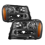 SPYDER 9023538 ( xTune ) Chevy Trailblazer 02-09 Crystal Headlights - OEM