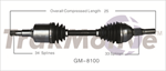 TRAKMOTIVE GM-8100 CV Axle Shaft
