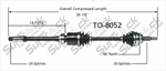 TRAKMOTIVE TO-8052 CV Axle Shaft