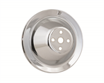 MR GASKET 4970 CHROME SINGLE GROOVE UP PULLEY CHEVY