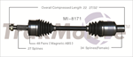 TRAKMOTIVE MI-8171 CV Axle Shaft
