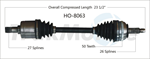 TRAKMOTIVE HO-8063 CV Axle Shaft