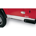 RUGGED RIDGE 11145.01 Rocker Panel Cover, Stainless Steel; 87-95 Jeep Wr
