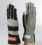RACEQUIP 351003 1-LYR SFI-1 GLOVE MED BLACK