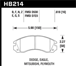 HAWK HB214B.618 Brake Pad