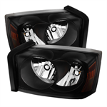 SPYDER 9025327 ( Akkon ) Dodge Dakota 05-07 Crystal Headlights - Black