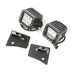 RUGGED RIDGE 11027.16 Light Kit, Windshield Mounted, Square, Black; 07-1