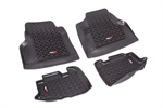 RUGGED RIDGE 12987.10 All Terrain Floor Liner Kit, Black; 97-06 Jeep Wra