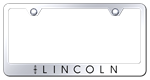 AUTOMOTIVE GOLD LFLINEC LINCOLN ENGRAVED CHROME FRAME