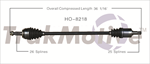 TRAKMOTIVE HO-8218 CV Axle Shaft