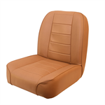 RUGGED RIDGE 13400.04 Seat, Low-Back, Front, No-Recline, Tan; 55-86 Jeep
