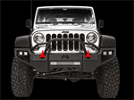 FAB FOURS JK07-D1852-1 07+ JEEP JK VENGEANCE PRE
