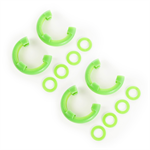 RUGGED RIDGE 11235.63 D-Ring Isolator Kit, Green 2 Pair, 3/4 inch