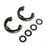 RUGGED RIDGE 11235.40 D-Ring Shackle Isolator Kit, Black Pair, 7/8 inch