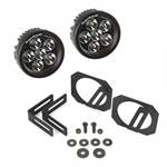 RUGGED RIDGE 11232.27 Light Kit, Circular Mounts, Round; 07-18 Jeep Wran