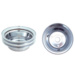 SPECTRE 4438 PULLEY LONG WATER PUMP LW 2 GROOVE SBC CHROME