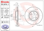 BREMBO 09.D279.11 Brake Rotor