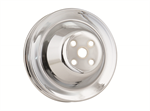 MR GASKET 4971 CHROME DOUBLE GROOVE UP PULLEY CHEVY