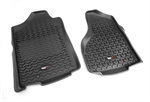 RUGGED RIDGE 82903.01 All Terrain Floor Liner Kit, Front, Black; 02-11 R